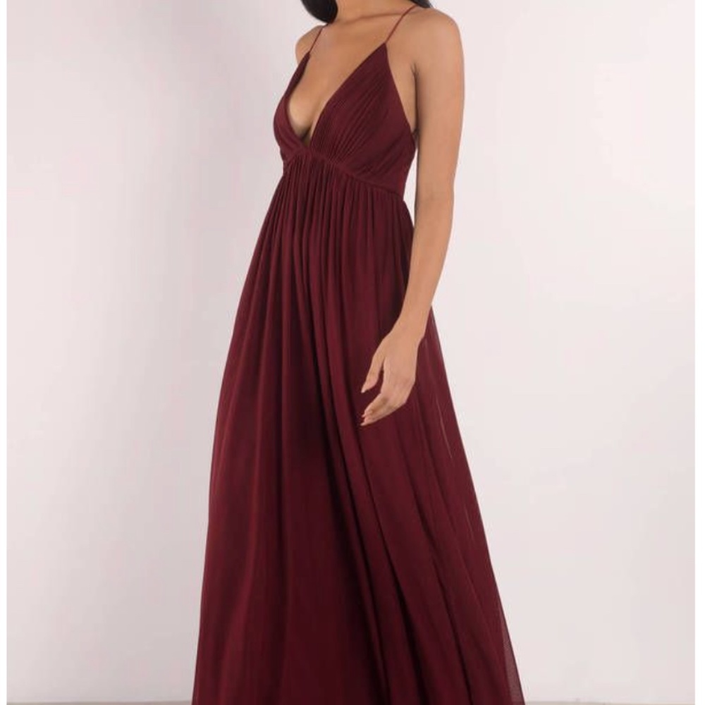 Tobi JAMEE WINE MAXI DRESS